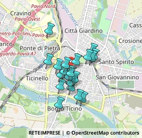 Mappa Piazza Guicciardi, 27100 Pavia PV, Italia (0.6065)
