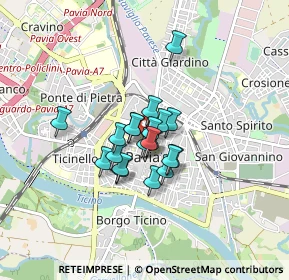 Mappa Piazza Guicciardi, 27100 Pavia PV, Italia (0.5065)