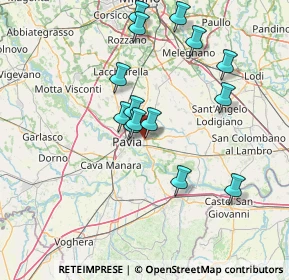 Mappa Via Mario Ponzio, 27100 Pavia PV, Italia (13.69643)