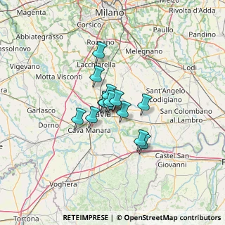 Mappa Via Mario Ponzio, 27010 Pavia PV, Italia (7.32429)