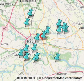 Mappa Via Mario Ponzio, 27100 Pavia PV, Italia (7.42421)