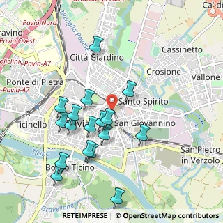 Mappa Viale Gorizia, 27100 Pavia PV, Italia (0.97412)
