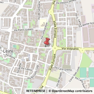 Mappa Via Volpiano, 10, 10040 Leini, Torino (Piemonte)