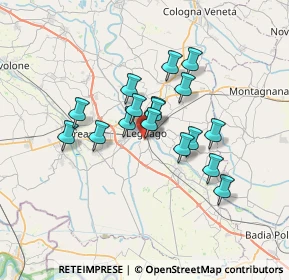 Mappa Via Palmiro Togliatti, 37045 Legnago VR, Italia (5.24765)