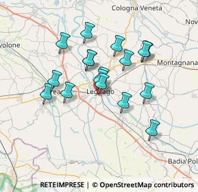 Mappa Via Palmiro Togliatti, 37045 Legnago VR, Italia (5.97353)