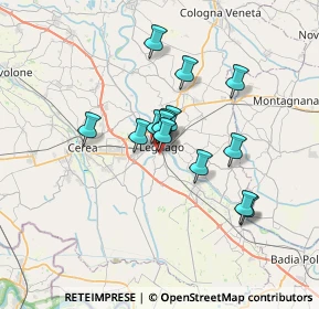 Mappa Via Palmiro Togliatti, 37045 Legnago VR, Italia (5.13071)