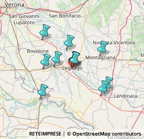 Mappa Via Palmiro Togliatti, 37045 Legnago VR, Italia (10.55455)