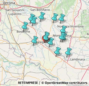 Mappa Via Palmiro Togliatti, 37045 Legnago VR, Italia (11.16688)