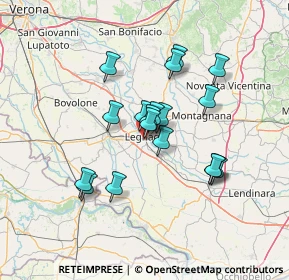 Mappa Via Palmiro Togliatti, 37045 Legnago VR, Italia (11.22333)