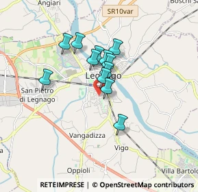 Mappa Via Palmiro Togliatti, 37045 Legnago VR, Italia (1.20917)