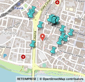 Mappa Via Bernardino da Feltre, 27100 Pavia PV, Italia (0.2245)