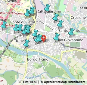 Mappa Piazza del Lino, 27100 Pavia PV, Italia (0.9785)