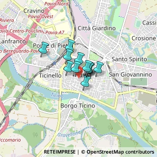 Mappa Via Omodeo, 27100 Pavia PV, Italia (0.40583)