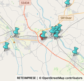 Mappa Via Fratta, 37045 Legnago VR, Italia (4.38364)