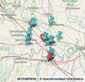Mappa Via Giordano Bruno, 26841 Casalpusterlengo LO, Italia (10.4385)