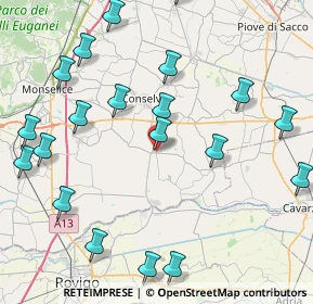 Mappa Via G. Garibaldi, 35023 Bagnoli di Sopra PD, Italia (10.262)