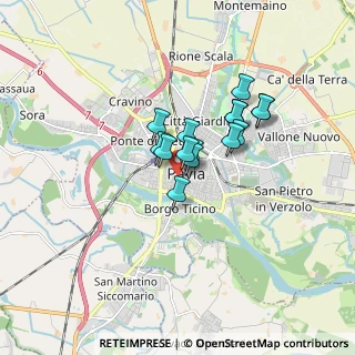 Mappa Via Jacopo Menocchio, 27100 Pavia PV, Italia (1.12067)