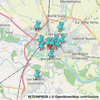 Mappa Via Jacopo Menocchio, 27100 Pavia PV, Italia (1.08909)