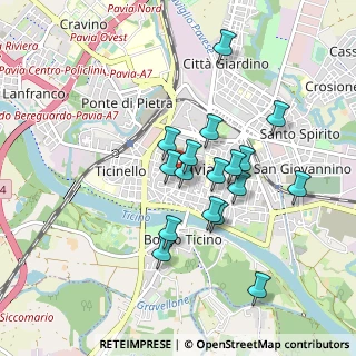 Mappa Via Jacopo Menocchio, 27100 Pavia PV, Italia (0.77471)