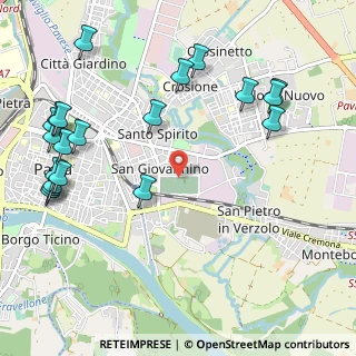 Mappa Via Stafforini, 27100 Pavia PV, Italia (1.366)