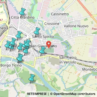Mappa Via Stafforini, 27100 Pavia PV, Italia (1.36286)