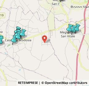 Mappa Via Y.Rabin, 35040 Casale di Scodosia PD, Italia (3.087)