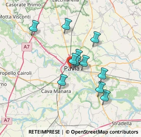 Mappa Via Teodolinda, 27100 Pavia PV, Italia (5.68727)