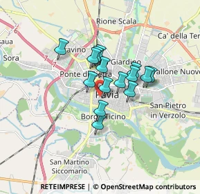 Mappa Via Teodolinda, 27100 Pavia PV, Italia (1.148)