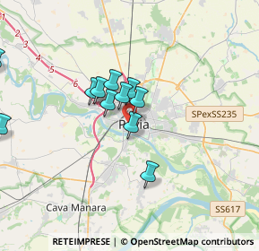 Mappa Via Frank Giuseppe, 27100 Pavia PV, Italia (3.03636)