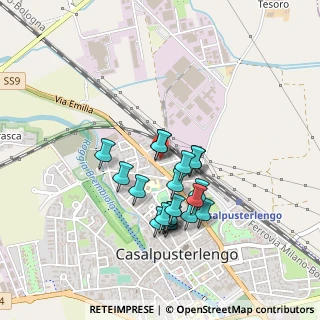 Mappa Via Ticino, 26841 Casalpusterlengo LO, Italia (0.3765)