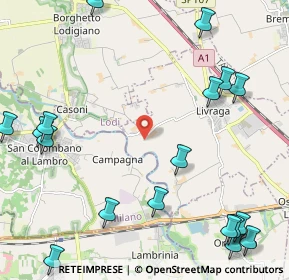 Mappa Via Marchesina, 26814 Livraga LO, Italia (3.07389)