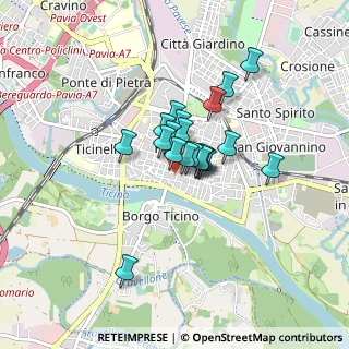 Mappa Via Emilio Cravos, 27100 Pavia PV, Italia (0.5365)
