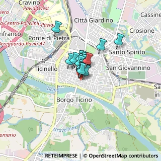 Mappa Via Emilio Cravos, 27100 Pavia PV, Italia (0.3925)