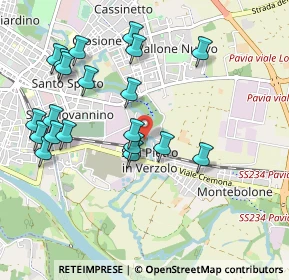 Mappa Via Tre Re, 27100 Pavia PV, Italia (1.056)