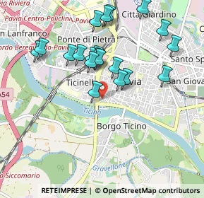 Mappa Vicolo Privato A. Ubicini, 27100 Pavia PV, Italia (0.933)