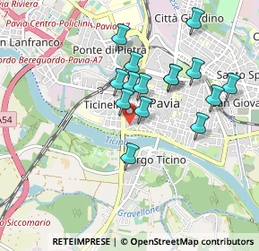 Mappa Vicolo Privato A. Ubicini, 27100 Pavia PV, Italia (0.80133)