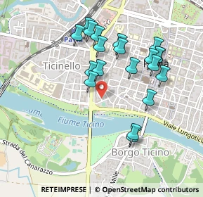 Mappa Vicolo Privato A. Ubicini, 27100 Pavia PV, Italia (0.4565)