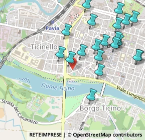 Mappa Vicolo Privato A. Ubicini, 27100 Pavia PV, Italia (0.569)