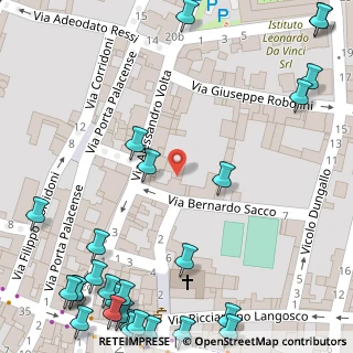 Mappa Via Bernardo Sacco, 27100 Pavia PV, Italia (0.08966)