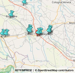 Mappa Via Bruno Menini, 37045 Legnago VR, Italia (6.87)