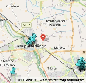 Mappa Via Cascine dei Passerini, 26841 Casalpusterlengo LO, Italia (3.206)