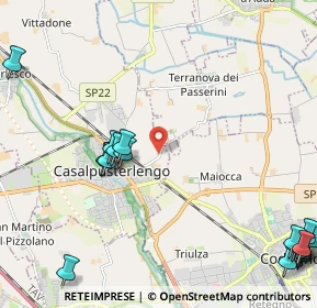 Mappa Via Cascine dei Passerini, 26841 Casalpusterlengo LO, Italia (3.4115)