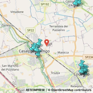 Mappa Via Cascine dei Passerini, 26841 Casalpusterlengo LO, Italia (3.12462)