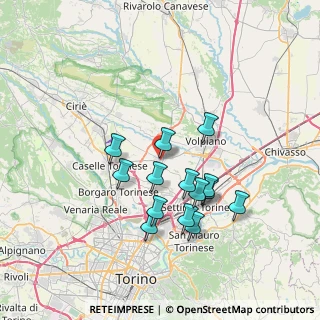 Mappa Via Maffei, 10040 Leinì TO, Italia (6.39286)