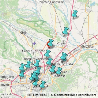 Mappa Via Maffei, 10040 Leinì TO, Italia (9.959)
