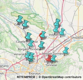 Mappa P.za Vittorio Emanuele II, 10040 Leini TO, Italia (7.325)