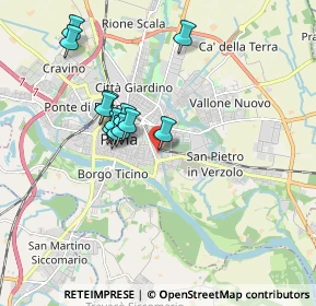 Mappa Via Paolo Frisi, 27100 Pavia PV, Italia (1.57333)