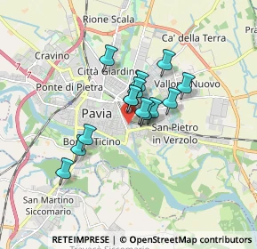 Mappa Via Paolo Frisi, 27100 Pavia PV, Italia (1.155)