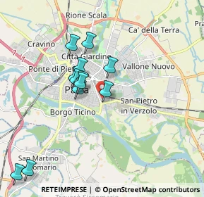 Mappa Via Paolo Frisi, 27100 Pavia PV, Italia (1.70083)