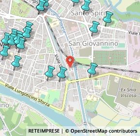 Mappa Via Paolo Frisi, 27100 Pavia PV, Italia (0.733)